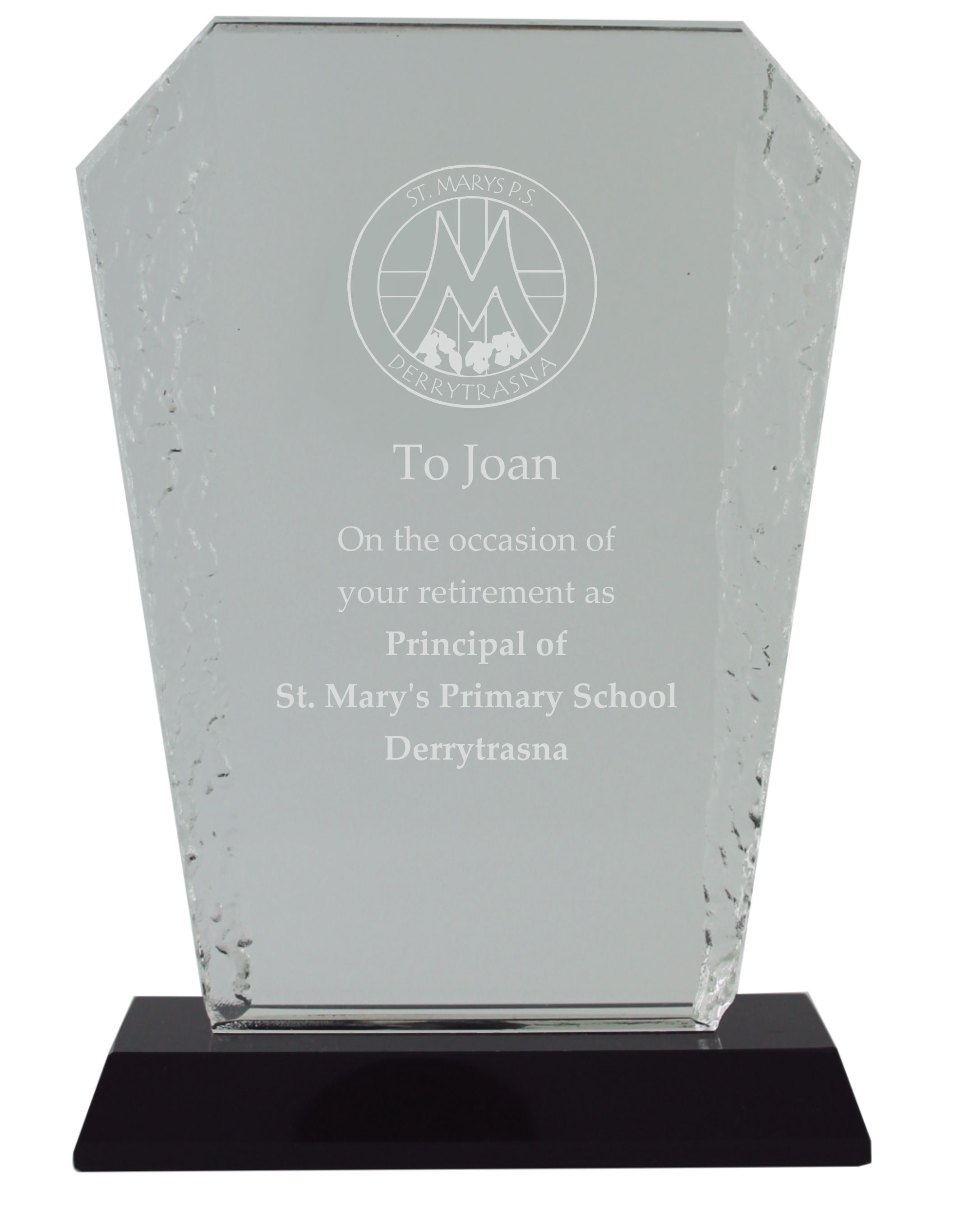 Premium Crystal Award with Edge Detail - 19cm - Trophies Online Ireland ...