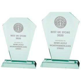 Charleston Jade Glass Award - 2 Sizes