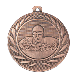  Economy Iron Swimming Medal 50mm - Gold, Silver & Bronze