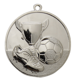 Football Medal with Trophy & Ball - Gold, Silver & Bronze