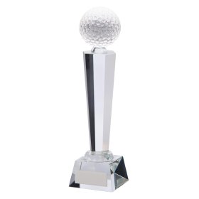 Interceptor Golf Crystal Award - 3 Sizes